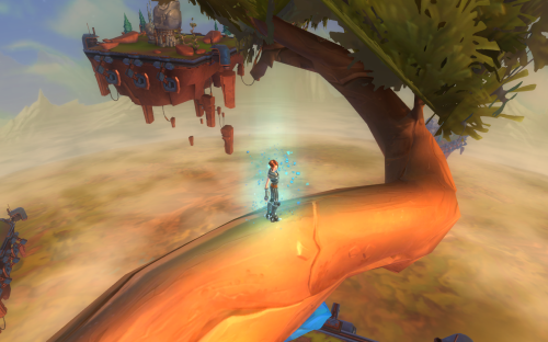 My Spellslinger looks out over the planet.
